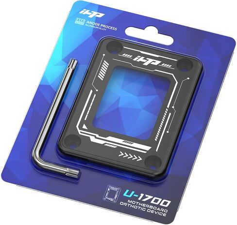 إطار اتصال iHTP LGA 1700 CPU لتركيبات التثبيت المضادة للانحناء من الجيل Intel 12/13/14، دعامة تثبيت تصحيحية لوحدة المعالجة المركزية باللون الأسود in Kuwait