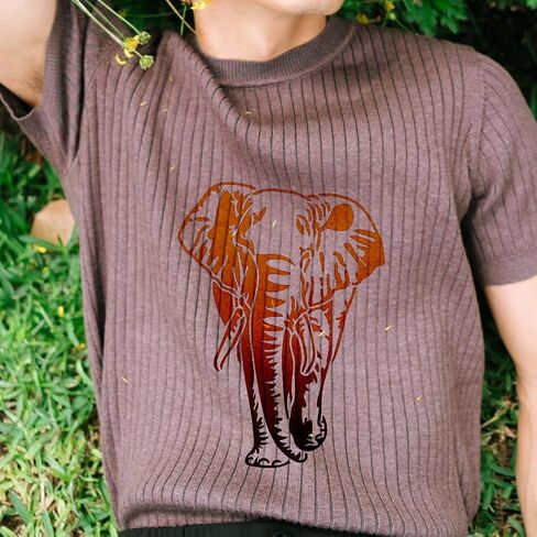 MAYJOYDIY Elephant Stencil 11.7×8.3inch Large Forest Animals Painting Stencil with Paint Brush Reusable Jungle Animal Drawing Templates for Wood Canvas Paper Fabric Wall Glass in Saudi Arabia