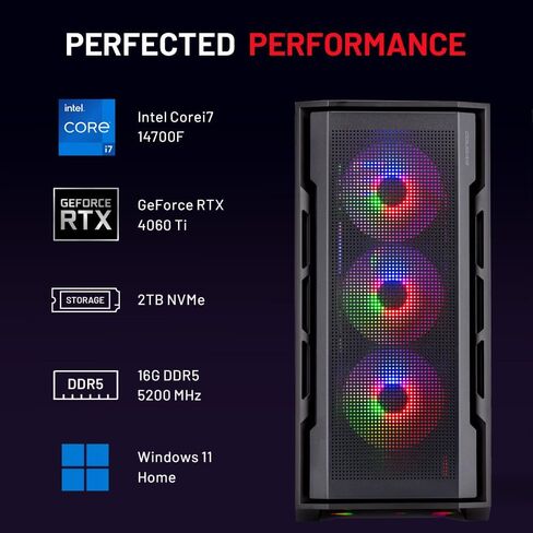 كمبيوتر سطح المكتب SkyTech Chronos Mini Gaming Computer - Intel Core-i7 9700KF 3.6 جيجا هرتز، GTX 1660 Super 6G، 1 تيرابايت SSD، 16G 3200، مراوح RGB، AC WiFi، Windows 10 Home 64-bit in Kuwait