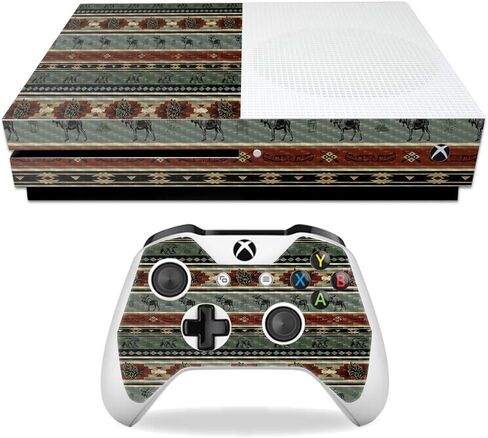 MightySkins Carbon Fiber Skin for Microsoft Xbox One S - Pink Present | Protective, Durable Textured Carbon Fiber Finish | Easy to Apply, Remove, and Change Styles | Made in The USA in Saudi Arabia