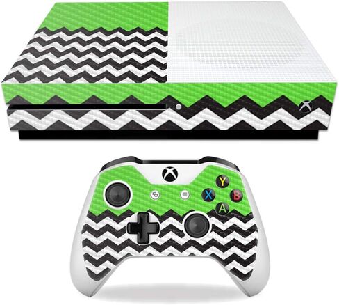 MightySkins Carbon Fiber Skin for Microsoft Xbox One S - Pink Present | Protective, Durable Textured Carbon Fiber Finish | Easy to Apply, Remove, and Change Styles | Made in The USA in Saudi Arabia
