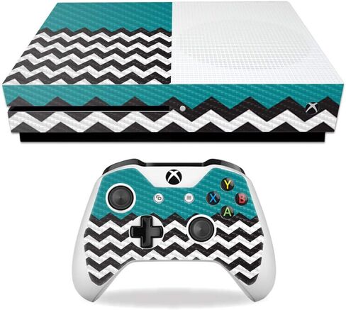 MightySkins Carbon Fiber Skin for Microsoft Xbox One S - Pink Present | Protective, Durable Textured Carbon Fiber Finish | Easy to Apply, Remove, and Change Styles | Made in The USA in Saudi Arabia