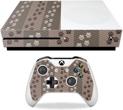 MightySkins Carbon Fiber Skin for Microsoft Xbox One S - Pink Present | Protective, Durable Textured Carbon Fiber Finish | Easy to Apply, Remove, and Change Styles | Made in The USA in Saudi Arabia