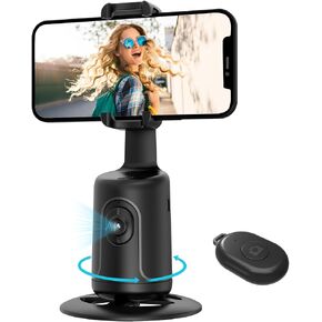 حامل ثلاثي لتتبع الوجه التلقائي، حامل كاميرا الهاتف يدور 360 درجة، حامل تصوير ذكي مع عصا سيلفي عن بعد، بدون تطبيق، تحكم بالإيماءات، لمدونة الفيديو، تيكتوك in Kuwait