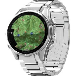 Tool Free Titanium QuickFit Metal Band for Fenix 9 8 47mm 51mm/Epix Pro Gen 2, 22mm 26mm No Gap Strap for Tactix/Instinct/Forerunner, Lightweight Skin-Friendly Durable for Running Outdoor Sports in Kuwait