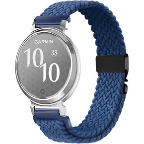 شريط مجدول من النايلون متوافق مع Garmin Lily 2، حزام مرن بديل 14 مم لـ Damen in Kuwait