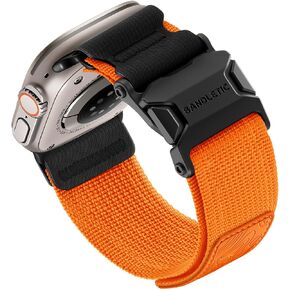 متوافق مع Apple Watch Ultra 2/Ultra Band for Men ، حزام Clasp المغناطيسي المصمم لفرقة Apple Watch لـ Iwatch 49mm (Ultra2) ، 46 مم (سلسلة 10) ، 45 مم (9/8/7) ، 44 مم (SE2/SE/6/5) ، 42 مم (3/2/1) in Kuwait