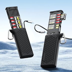Professional CFexpress Type B/SD UHS-II USB 3.2 Gen 2 Reader Case, 12-in-1 10Gbps CF Express Memory Card Reader Holder for CFexpress Type B/SD/TF/Sim Cards for Professional Filmmakers,Photographers in Kuwait