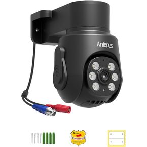 Anlapus 4K 8MP Add-On Wired Bullet TVI Security Camera, Audio Recording in Kuwait