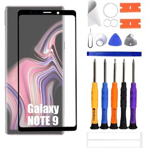 Compatible with Samsung Galaxy Note9 Front Screen Glass Outer Panel Lens Replacement +OCA ，(Not LCD & Not Digitizer) in Saudi Arabia