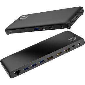 Laptop Docking Station, 12-in-1 USB-C Docking Station, Triple Display with 2xHDMI and 1xDP, 10 Gbps USB-C and 5 Gbps USB-A Data, Ethernet, Audio, 100W Charging for Dell, HP, Lenovo and More in Kuwait