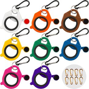 Cable Tie Holder, 8-Pack Assorted Colors Reusable Zip Tie Holder, No.5 Carabiner, ABS Plastic, Outdoor Use, Heavy Duty Ziptie Organizer Clip for Electrician Tool Belt Wrap Storage Mount in Saudi Arabia