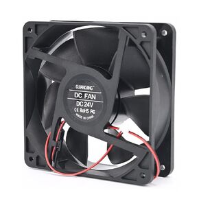 DC 24V Cooling Fan 120x120x25mm 5inch Brushless Ball Bearings Long Lifespan 2Pin 2500RPM in Kuwait