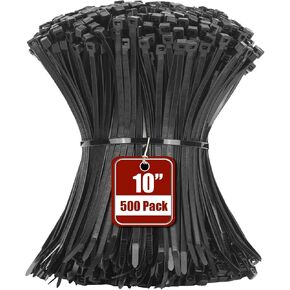 Zip Ties 60 LBS Garden Green Assorted Size,6+8+12+14+18 Inch, 500PCS Tensile Strength Heavy Duty Cable Wire Ties With Self-Locking Adjustable More Durable Nylon Tie Wraps for Indoor Outdoor in Kuwait
