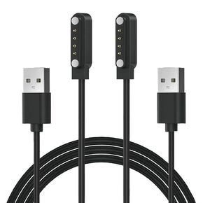 Compatible with SecuLife Watch Charger, 4 Pin USB Cord Charger Cable Replacement for SecuLife New 2026 Fall Alert Device Accessories (Black&Black) in Saudi Arabia