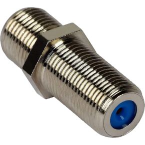 RG6 RG59 2.5GHz F-Jack to F-Jack Adapter F-81 Coupler 3/4" Long Barrel (5/Pack) in Saudi Arabia