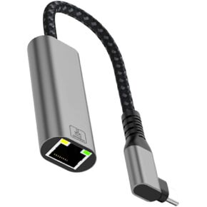 USB C Gigabit Ethernet Adapter, 90 Degree RJ45 in Kuwait