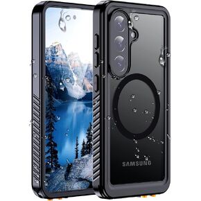 Hualele for Samsung Galaxy S26 Ultra Case Waterproof, Compatible with MagSafe, Built in Lens & Screen Protector Rugged Full Body Protection IP68 Underwater Cover Case for Galaxy S26 Ultra 5G Black in Saudi Arabia