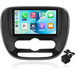 2+64G Android 14 Double Din Car Radio Stereo for Kia Soul 2014-2019 with 9" Touchscreen Radio Built-in Wireless Carplay/Android Auto/GPS/Bluetooth/FM/AUX-in/SWC/Camera in Saudi Arabia