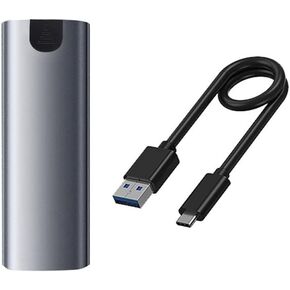 M.2 SSD Enclosure NGFF SATA to USB 3.1 Gen 2 5Gbps for NGFF SATA B Key/ (B+M) Key SSD Hard Disk Box M.2 Adapter, gray, 500364644 in Saudi Arabia