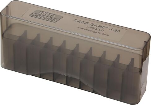 MTM J-20-MLD Round Slip-Top Rifle Ammo Box, WSM 45-70 to 30-30, USA Made in Saudi Arabia