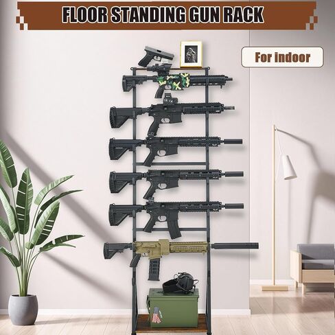 Poyilooo Indoor Gun Rack for Wall Mount Holds Up to 7 Guns in Saudi Arabia