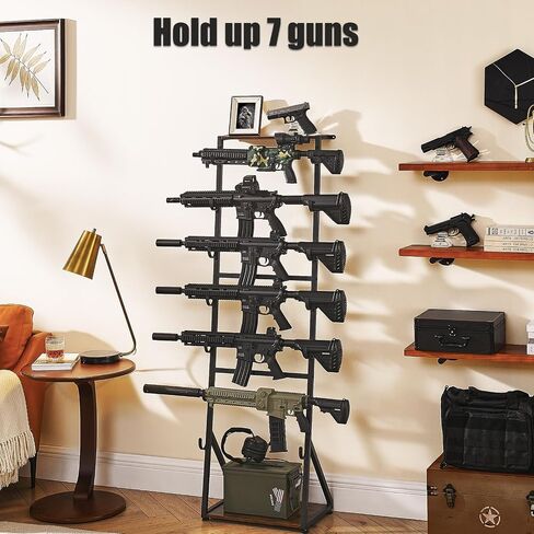 Poyilooo Indoor Gun Rack for Wall Mount Holds Up to 7 Guns in Saudi Arabia