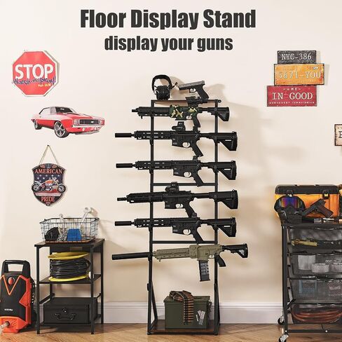 Poyilooo Indoor Gun Rack for Wall Mount Holds Up to 7 Guns in Saudi Arabia
