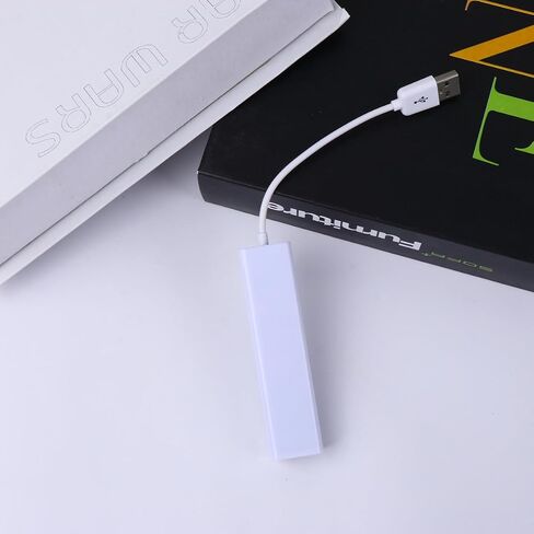 USB to Ethernet Adapter Hub with 3 USB Ports USB 2.0 White in Kuwait