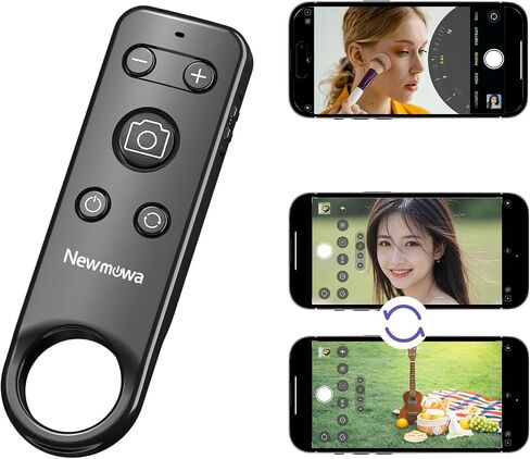 Newmowa Bluetooth Remote Shutter Rechargeable Zoom for iPhone 11-16 in Kuwait