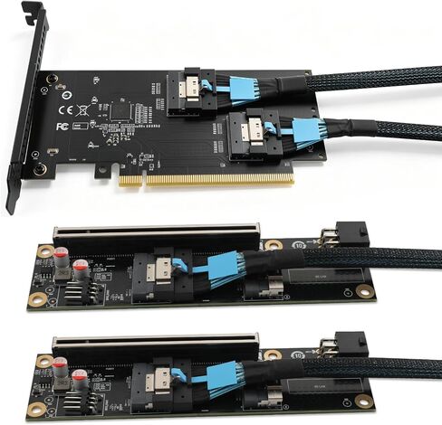 RGEEK PCIe Bifurcation x16 to x8x8, x16 to Dual x8 Bifurcation Riser Card in Kuwait