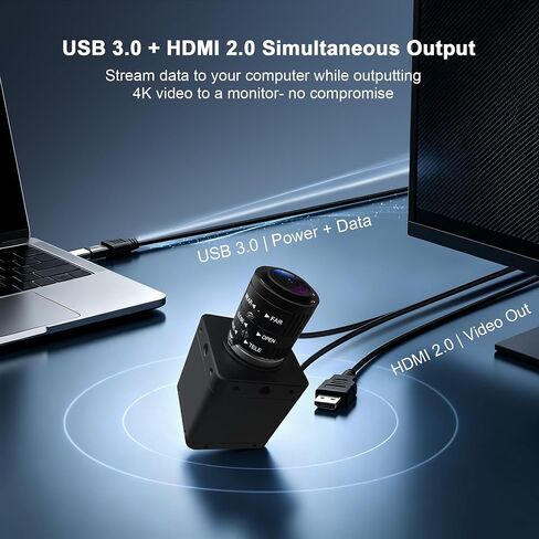 HDMI 4K USB Camera, 60fps USB3.0 High Speed Webcam for PC in Kuwait