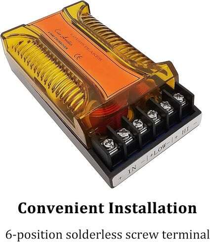 HiQltyla 2 Way Speaker Crossover for Car Audio, WEAH 5003B, 200W, 2 Pack in Kuwait