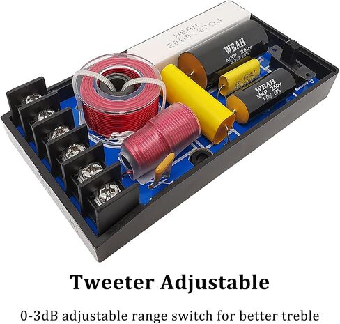 HiQltyla 2 Way Speaker Crossover for Car Audio, WEAH 5003B, 200W, 2 Pack in Kuwait