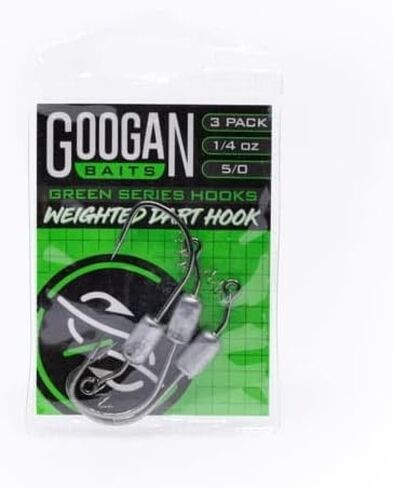 Googan Squad Green Series Weighted Dart Hook, 1/8oz 4/0 Hook, GWDH-18-40 in Kuwait