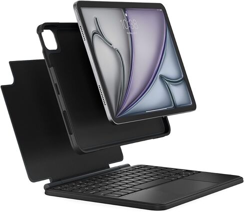 Brydge Air MAX+ iPad Keyboard Case with Trackpad for iPad Pro 11-inch (1st-4th Gen) & Air 11-inch (4th Gen-M4) | Detachable Magnetic Backlit Keyboard, Bluetooth 5.0 | Black in Kuwait