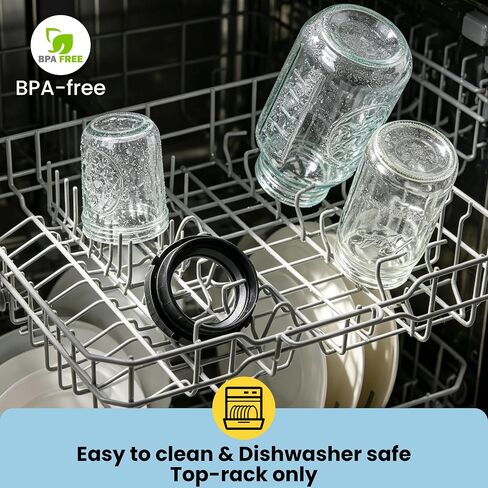 Adapter for 250W Magic Bullet Blender & Ball Wide-Mouth Mason Jars - Blend, Store & Go in Same Jar, Blender Accessory for MB1001 - Easy to Clean, Dishwasher Safe in Saudi Arabia