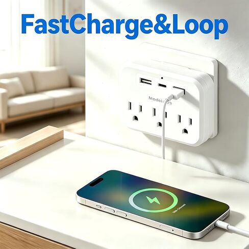 Wall Outlet Hidden Camera - 1080P HD WiFi Spy Cam with Motion Detection & Night Vision, APP Remote View, Indoor Nanny Cam for Home Security (No Audio) in Kuwait