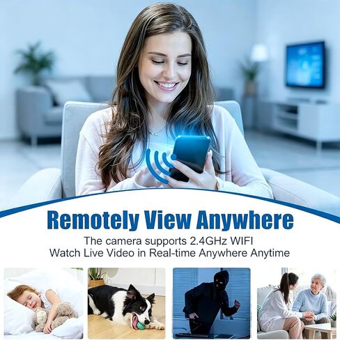 Wall Outlet Hidden Camera - 1080P HD WiFi Spy Cam with Motion Detection & Night Vision, APP Remote View, Indoor Nanny Cam for Home Security (No Audio) in Kuwait