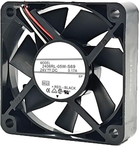 1pcs Cooling Fan 2406RL-05W-S69 24V 0.17A 6CM 6015 60X60X15MM 3-Wire in Kuwait