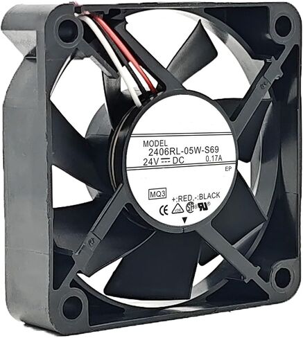 1pcs Cooling Fan 2406RL-05W-S69 24V 0.17A 6CM 6015 60X60X15MM 3-Wire in Kuwait