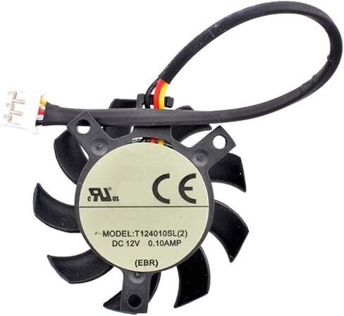 1pcs Cooling Fan T124010SL DC12V 0.10A 3023 30x30x23mm 3-Wire 3-Pin SH1. Router Aluminum Sheet Graphics Card in Saudi Arabia