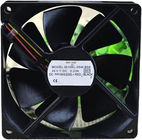 1pcs Cooling Fan 3610KL-05W-B59 24V 0.20A 9cm 9025 90x90x25mm 3-Wire in Saudi Arabia