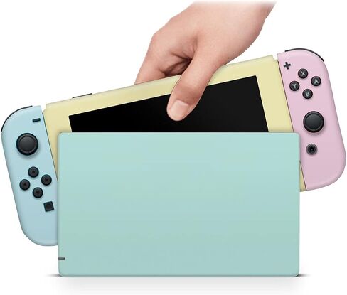 ZOOMHITSKINS Glitter Skin Compatible with Switch, 80s Retro Color Vintage Design, Durable 3M Vinyl Decal Wrap, Precision Fit, Bubble-Free, Made in USA in Saudi Arabia