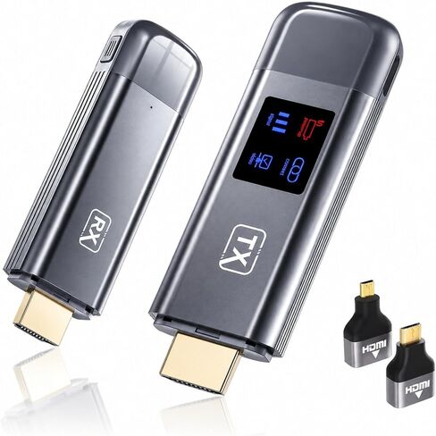 جهاز إرسال واستقبال HDMI لاسلكي، 120M/400FT، 5.8G+2.4G ثنائي النطاق in Kuwait