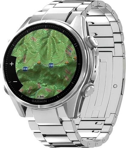 Tool Free Titanium QuickFit Metal Band for Fenix 9 8 47mm 51mm/Epix Pro Gen 2, 22mm 26mm No Gap Strap for Tactix/Instinct/Forerunner, Lightweight Skin-Friendly Durable for Running Outdoor Sports in Kuwait