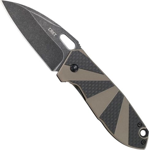 CRKT Heron Everyday Carry Folding Knife with Frame Lock, Tan, 2440 in Saudi Arabia