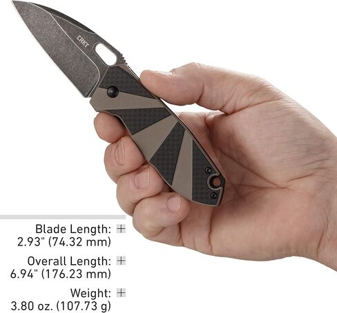 CRKT Heron Everyday Carry Folding Knife with Frame Lock, Tan, 2440 in Saudi Arabia