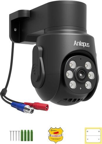 Anlapus 4K 8MP Add-On Wired Bullet TVI Security Camera, Audio Recording in Kuwait