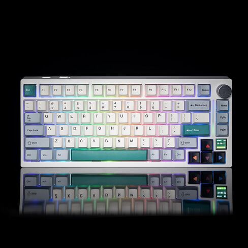 GK GAMAKAY TK75 V2 75% Silent Mechanical Keyboard with TFT Screen in Kuwait